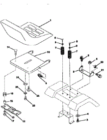 Seat Assembly parts for Craftsman Front-Engine Lawn Tractor 917259547 from AppliancePartsPros.com