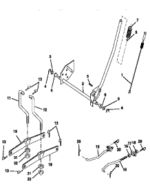 Mower Lift parts for Craftsman Front-Engine Lawn Tractor 917259547 from AppliancePartsPros.com