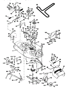 Mower Deck parts for Craftsman Front-Engine Lawn Tractor 917259547 from AppliancePartsPros.com