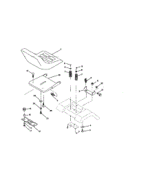Seat Assembly parts for Craftsman Front-Engine Lawn Tractor 917259550 from AppliancePartsPros.com