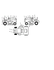 Decals / Wheels / Tires parts for Craftsman Front-Engine Lawn Tractor 917259550 from AppliancePartsPros.com