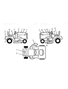Decals parts for Craftsman Front-Engine Lawn Tractor 917259551 from AppliancePartsPros.com