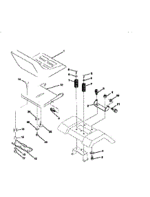 Seat Assembly parts for Craftsman Front-Engine Lawn Tractor 917259552 from AppliancePartsPros.com