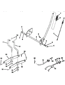 Mower Lift parts for Craftsman Front-Engine Lawn Tractor 917259553 from AppliancePartsPros.com
