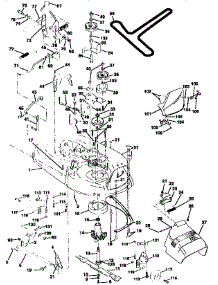 Mower Deck parts for Craftsman Front-Engine Lawn Tractor 917259553 from AppliancePartsPros.com