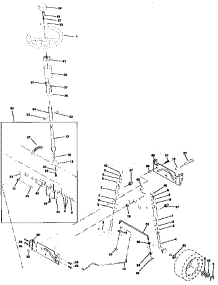 Steering Assembly parts for Craftsman Front-Engine Lawn Tractor 917259555 from AppliancePartsPros.com