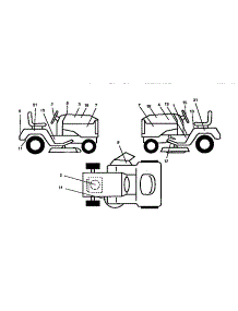 Decals parts for Craftsman Front-Engine Lawn Tractor 917259555 from AppliancePartsPros.com