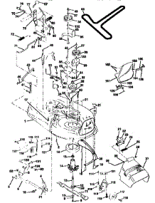Mower Deck parts for Craftsman Front-Engine Lawn Tractor 917259555 from AppliancePartsPros.com