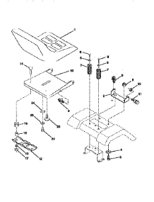 Seat Assembly parts for Craftsman Front-Engine Lawn Tractor 917259556 from AppliancePartsPros.com