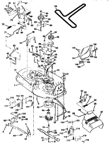 Mower Deck parts for Craftsman Front-Engine Lawn Tractor 917259556 from AppliancePartsPros.com