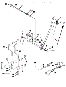 Mower Lift parts for Craftsman Front-Engine Lawn Tractor 917259560 from AppliancePartsPros.com
