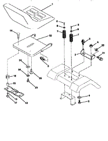 Seat Assembly parts for Craftsman Front-Engine Lawn Tractor 917259560 from AppliancePartsPros.com