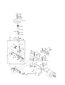Steering Assembly parts for Craftsman Front-Engine Lawn Tractor 917259561 from AppliancePartsPros.com