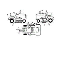 Decals parts for Craftsman Front-Engine Lawn Tractor 917259561 from AppliancePartsPros.com