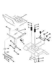 Seat Assembly parts for Craftsman Front-Engine Lawn Tractor 917259564 from AppliancePartsPros.com