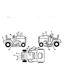Decals parts for Craftsman Front-Engine Lawn Tractor 917259564 from AppliancePartsPros.com