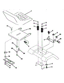 Seat Assembly parts for Craftsman Front-Engine Lawn Tractor 917259565 from AppliancePartsPros.com