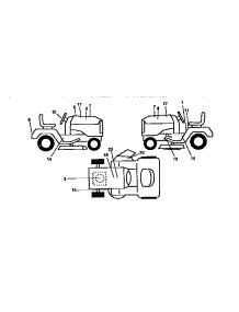 Decals parts for Craftsman Front-Engine Lawn Tractor 917259565 from AppliancePartsPros.com