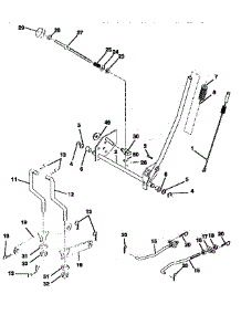 Mower Lift parts for Craftsman Front-Engine Lawn Tractor 917259565 from AppliancePartsPros.com