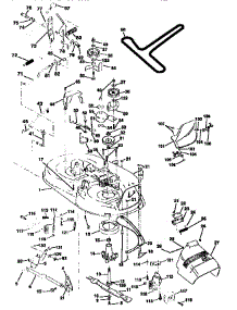 Mower Deck parts for Craftsman Front-Engine Lawn Tractor 917259565 from AppliancePartsPros.com