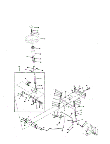 Steering Assembly parts for Craftsman Front-Engine Lawn Tractor 917259566 from AppliancePartsPros.com