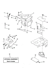 Engine parts for Craftsman Front-Engine Lawn Tractor 917259566 from AppliancePartsPros.com