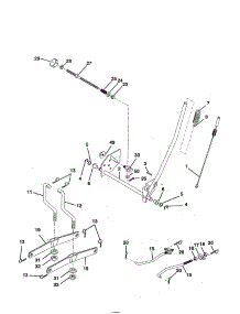 Mower Lift parts for Craftsman Front-Engine Lawn Tractor 917259566 from AppliancePartsPros.com