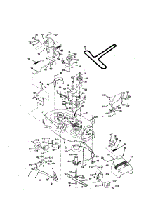 Mower Deck parts for Craftsman Front-Engine Lawn Tractor 917259566 from AppliancePartsPros.com