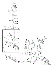 Steering Assembly parts for Craftsman Front-Engine Lawn Tractor 917259567 from AppliancePartsPros.com