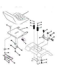 Seat Assembly parts for Craftsman Front-Engine Lawn Tractor 917259567 from AppliancePartsPros.com