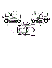 Decals parts for Craftsman Front-Engine Lawn Tractor 917259567 from AppliancePartsPros.com