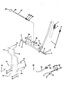Mower Lift parts for Craftsman Front-Engine Lawn Tractor 917259567 from AppliancePartsPros.com