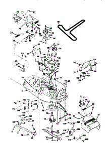 Mower Deck parts for Craftsman Front-Engine Lawn Tractor 917259567 from AppliancePartsPros.com