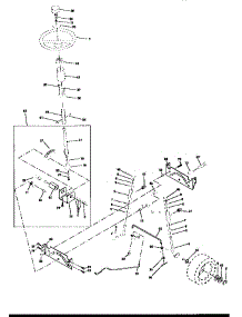 Steering Assembly parts for Craftsman Front-Engine Lawn Tractor 917259570 from AppliancePartsPros.com