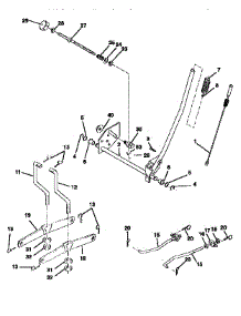 Mower Lift parts for Craftsman Front-Engine Lawn Tractor 917259570 from AppliancePartsPros.com