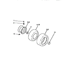 Wheels And Tires parts for Craftsman Front-Engine Lawn Tractor 917259570 from AppliancePartsPros.com