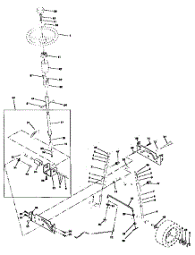 Steering Assembly parts for Craftsman Front-Engine Lawn Tractor 917259572 from AppliancePartsPros.com