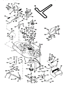 Mower Deck parts for Craftsman Front-Engine Lawn Tractor 917259573 from AppliancePartsPros.com