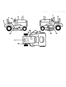 Decals parts for Craftsman Front-Engine Lawn Tractor 917259573 from AppliancePartsPros.com