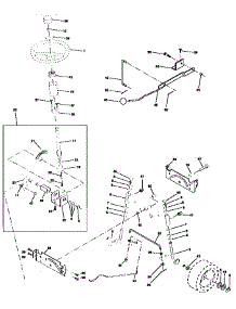 Steering Assembly parts for Craftsman Front-Engine Lawn Tractor 917259580 from AppliancePartsPros.com