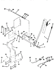 Mower Lift parts for Craftsman Front-Engine Lawn Tractor 917259580 from AppliancePartsPros.com