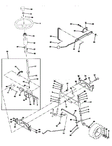 Steering Assembly parts for Craftsman Front-Engine Lawn Tractor 917259581 from AppliancePartsPros.com