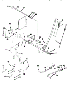 Mower Lift parts for Craftsman Front-Engine Lawn Tractor 917259581 from AppliancePartsPros.com