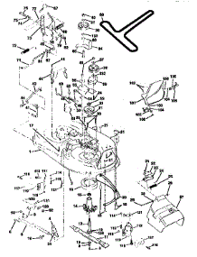 Mower Deck parts for Craftsman Front-Engine Lawn Tractor 917259581 from AppliancePartsPros.com