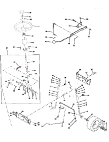 Steering Assembly parts for Craftsman Front-Engine Lawn Tractor 917259590 from AppliancePartsPros.com