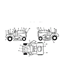 Decals parts for Craftsman Front-Engine Lawn Tractor 917259590 from AppliancePartsPros.com