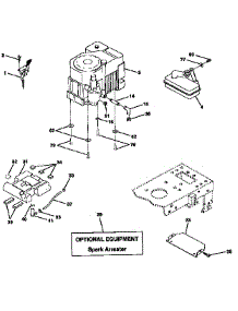 Engine parts for Craftsman Front-Engine Lawn Tractor 917259590 from AppliancePartsPros.com