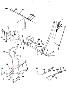 Mower Lift parts for Craftsman Front-Engine Lawn Tractor 917259590 from AppliancePartsPros.com