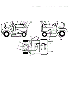 Decals parts for Craftsman Front-Engine Lawn Tractor 917259592 from AppliancePartsPros.com