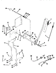 Mower Lift parts for Craftsman Front-Engine Lawn Tractor 917259592 from AppliancePartsPros.com